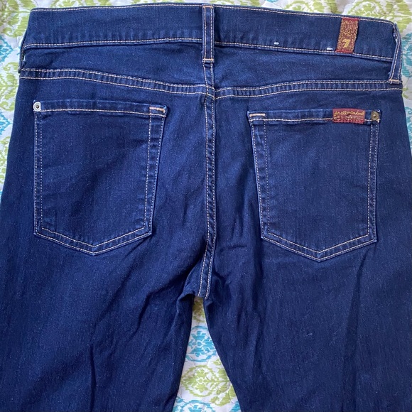 7 For All Mankind The Skinny Jean - Deep Dark Blue - Picture 8 of 11